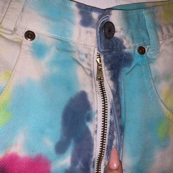 Genetic genes tie dye jean shorts - Picture 2 of 5